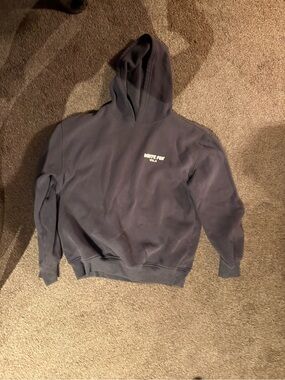 White Fox Boutique Charcoal Gray Fleece-Lined Hoodie